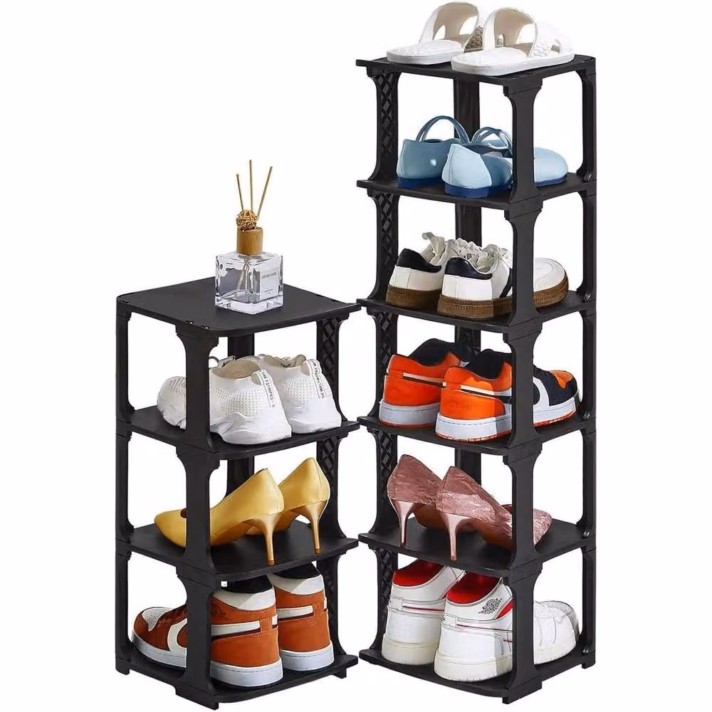 Kelvenix Black 6 Tier Narrow Vertical Shoe Rack – 4