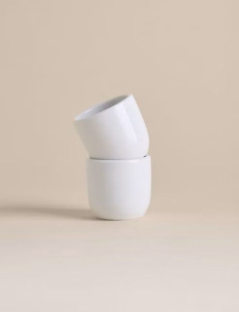 M&S Maxim Porcelain Egg Cups, Set of 2, White