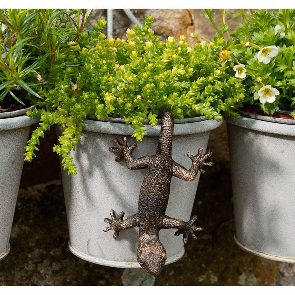 Jardinopia Antique Bronze Gecko Pot Buddy Hanging Plant Pot Hanger – 3
