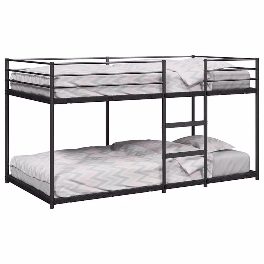 Berkfield Home Metal Bunk Bed in Black, W/D/H: 90 x 190 cm – 2