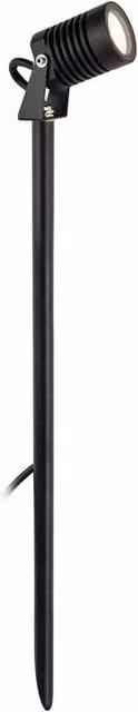 Netlighting Veron Outdoor Integrated LED Long Spike Ground Light, Black, IP65