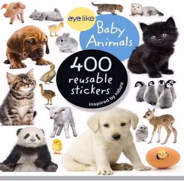 Workman Publishing Eyelike Stickers: Baby Animals Multicolour Paperback Book