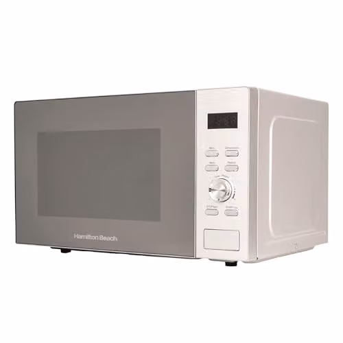 Hamilton Beach 30L Silver Solo Countertop Microwave with 950W Power and Child Lock