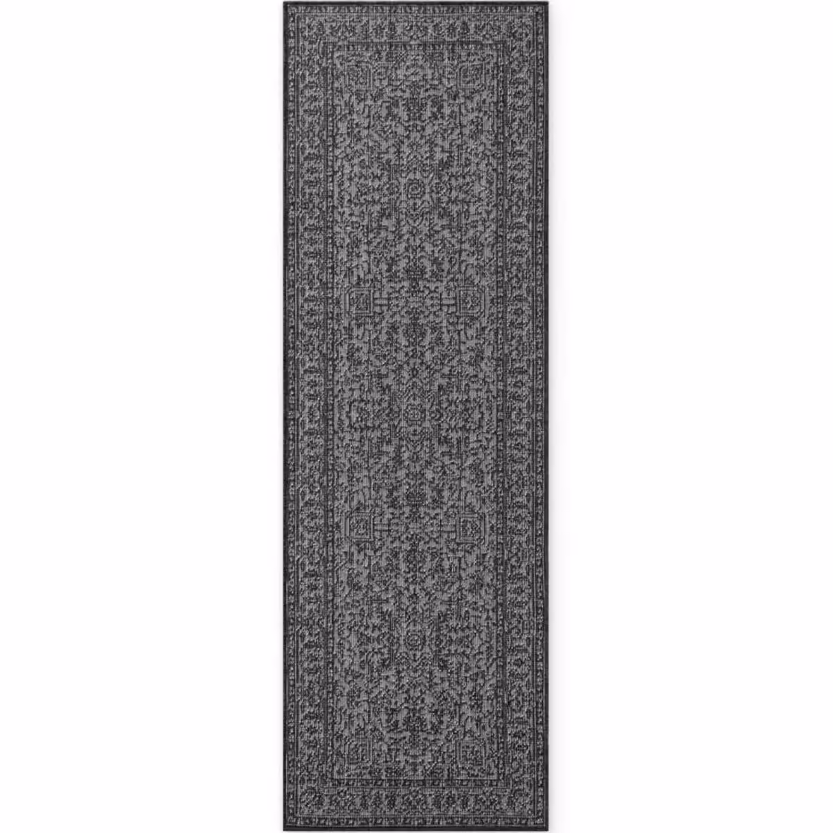 THE RUGS Kona Reversible Indoor Outdoor Flat Woven Polypropylene Rug in Black, W: 160 cm, L: 230 cm – 4