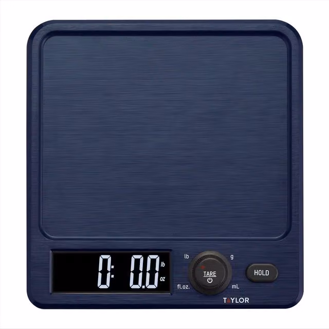 Taylor Digital Kitchen Scales with Large Display and Tare Function, Black – 5