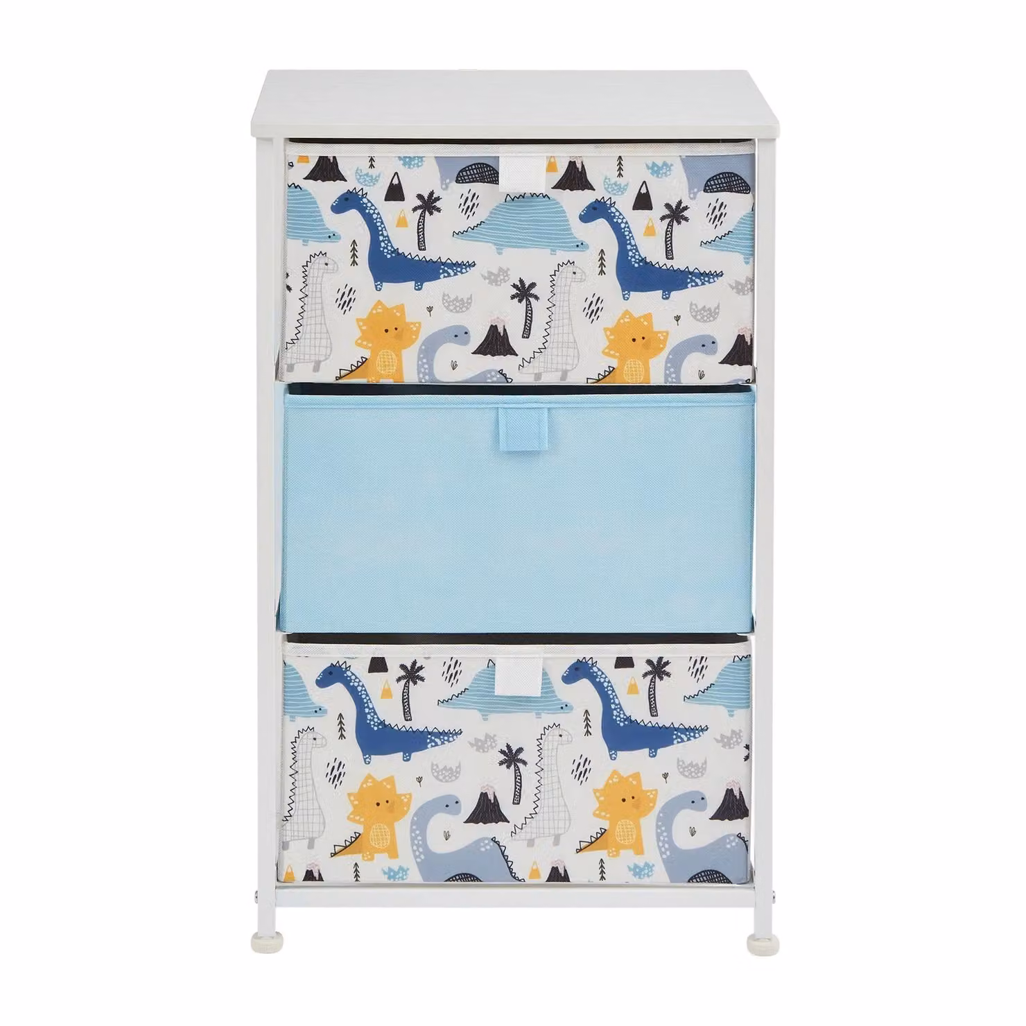 Liberty House Toys Dinosaur 3 Drawer Storage Chest in Blue and White – 2