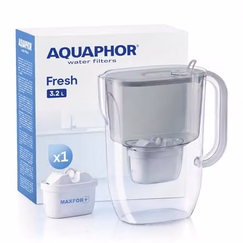 Aquaphor Fresh Water Filter Jug, Grey, 3.2 l – 2