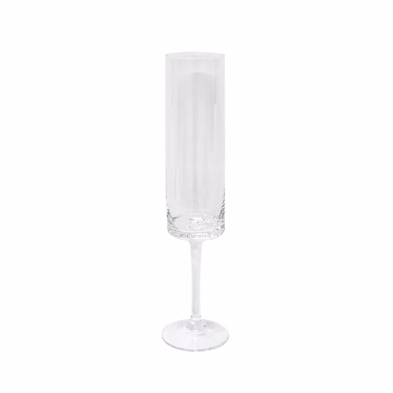 Dome Deco OTHO Transparent Glass Champagne Flute
