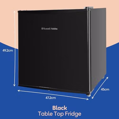 Russell Hobbs RHTTF0E1B Table Top Larder Mini Fridge, 43 Litre Capacity, Black – 2