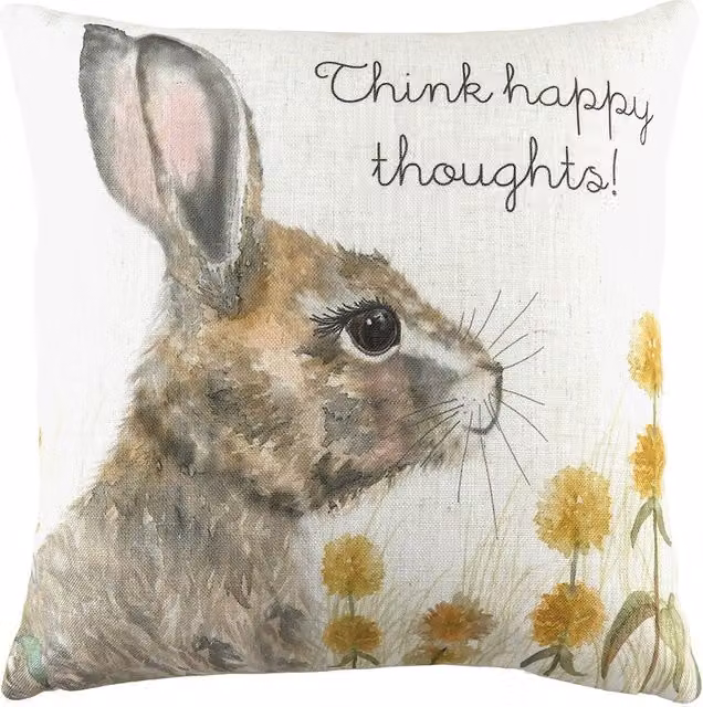 Evans Lichfield Woodland Hare Multicolour Printed Cushion, W/D/H: 43 x 43 x 43 cm – 1
