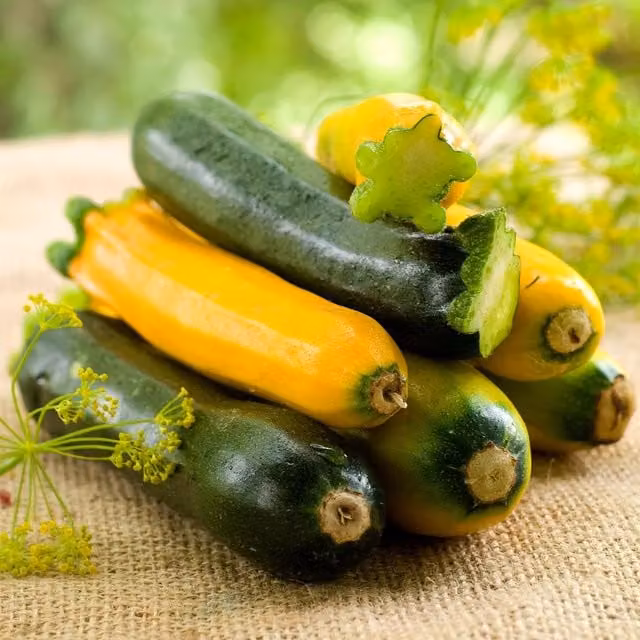 Marshalls Garden Mediterranean Collection Courgette Seeds, Ladoga, Lemona and Latino Varieties, 90 g