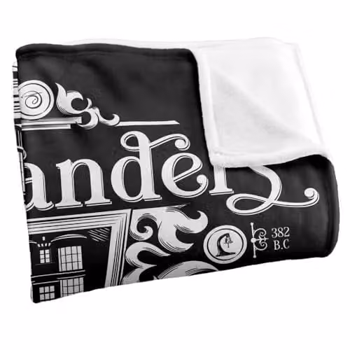 LOGOVISION Harry Potter Olivanders Silky Touch Super Soft Fleece Throw Blanket, Multicolour, W: 152.4 cm x L: 127.0 cm – 2