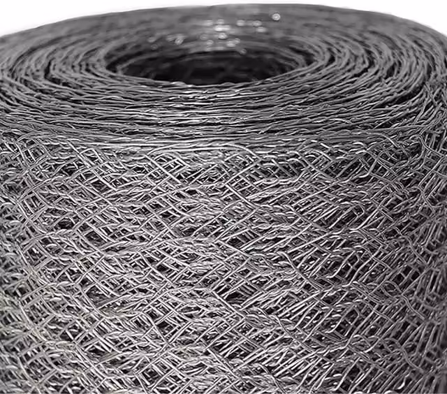 Garden Mile Galvanised Steel Chicken Wire Garden Mesh, Silver, H 90 cm x L 5 m x W 2 cm