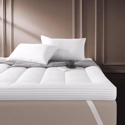 Snuggledown Hotel Luxury Quilted Mattress Topper, Single, White, 10 cm Depth – 1