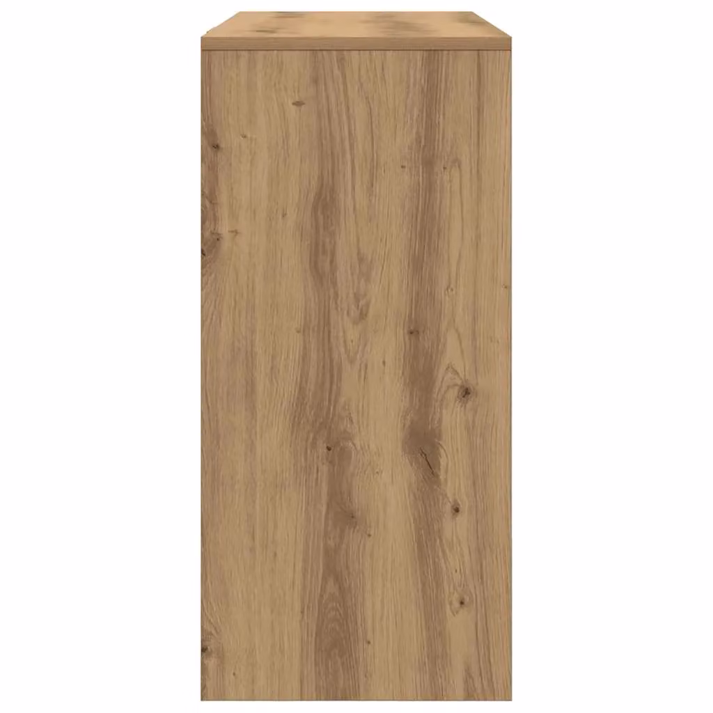 Berkfield Artisan Oak Writing Desk in Brown, W/D/H: 102.5 x 35 x 75 cm – 5