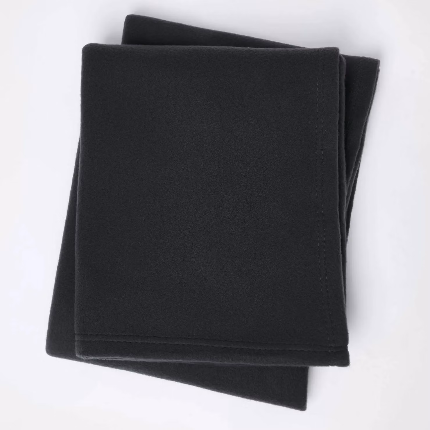 OHS Wholesale 10 Pack Plain Black Fleece Blanket Sofa Throws, W: 200 cm, D: 240 cm – 2