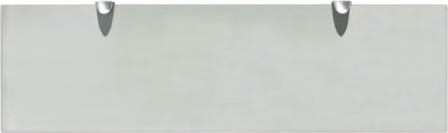 Berkfield Home Modern Floating Glass Wall Shelf, Clear, W: 70 cm, D: 20 cm