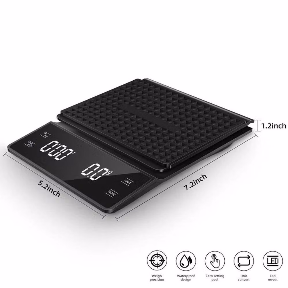 SPETLEK Digital Coffee Scale with Timer and Digital Display in Black – 2