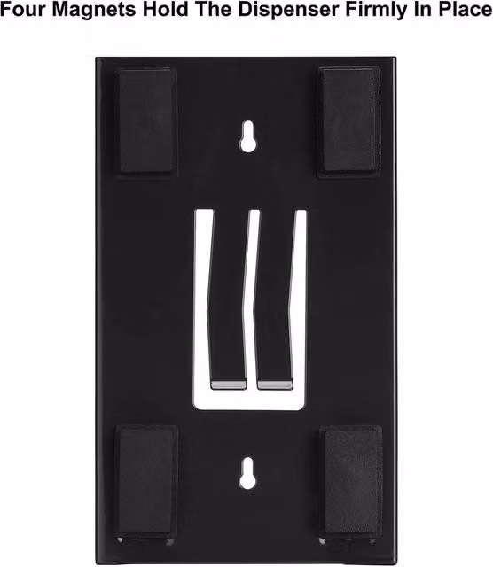Spetlek Magnetic Disposable Glove Dispenser and Wall Mounted Storage Box in Black – 1