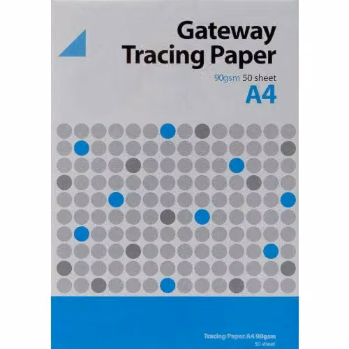 Natural Tracing Pad A4 90gsm White Paper 50 Sheets