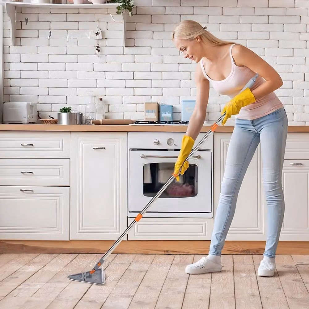 NESTLUNE Multi-Angle Telescopic Microfibre Cleaning Mop for Walls and Ceilings, Grey – 4