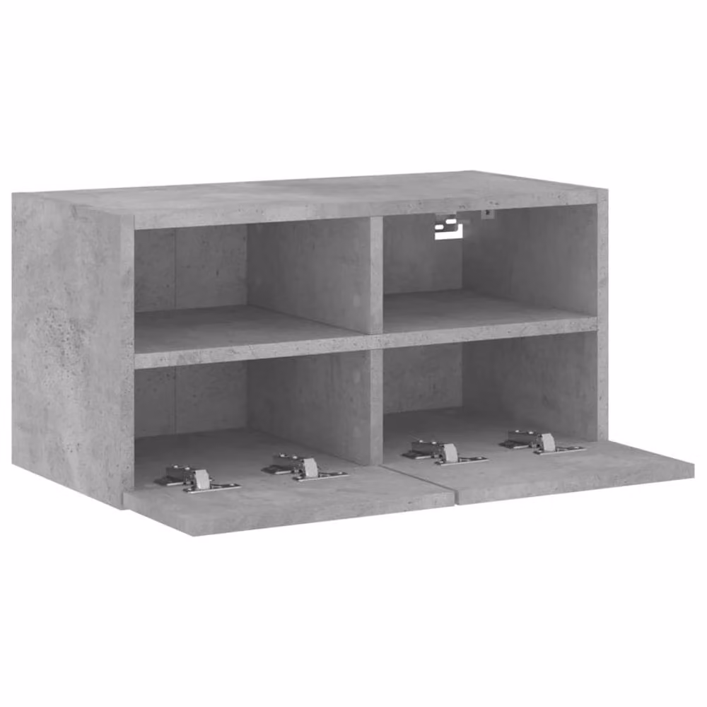 Berkfield Home TV Wall Cabinet in Concrete Grey, W/D/H: 60 x 30 x 30 cm – 4