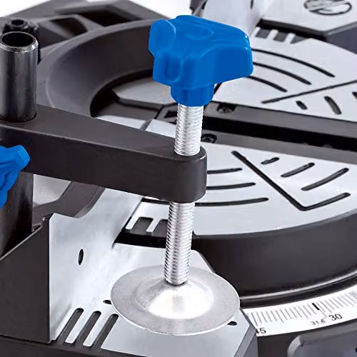 Draper 90170 230V Blue 255mm Sliding Compound Mitre Saw – 3