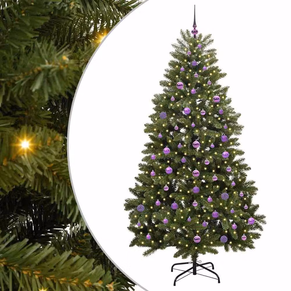 Berkfield Home Artificial Green Christmas Tree with Stand, Height: 210 cm – 2