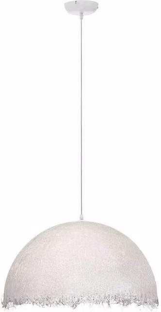 Netlighting Lalu 60cm Dome Pendant Ceiling Light in White with E27 Socket – 1