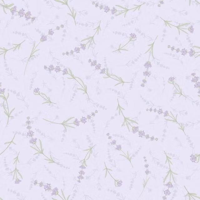 I Love Wallpaper Lavender Cascade Botanical Wallpaper in Purple and Yellow