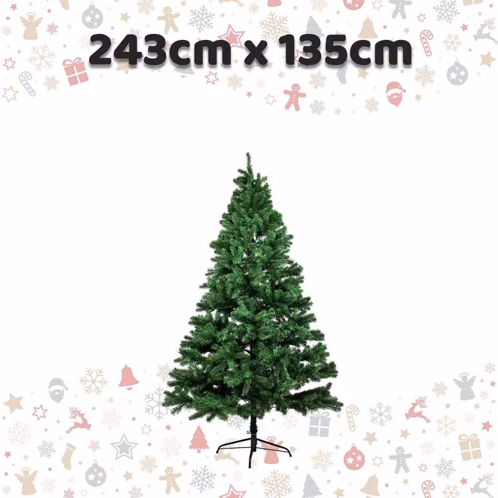 VFM e-Store 8 Foot Green Christmas Tree, H 243 cm x W 135 cm – 2