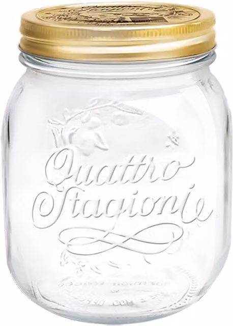 Bormioli Rocco Quattro Stagioni Glass Storage Jar, 0.7 l, Transparent