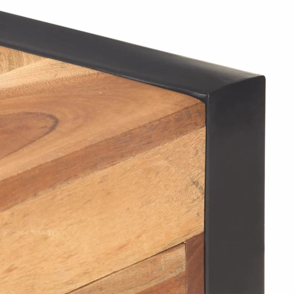 Berkfield Home Writing Desk in Brown Sheesham Wood Finish, W/D/H: 110 x 50 x 76 cm – 3