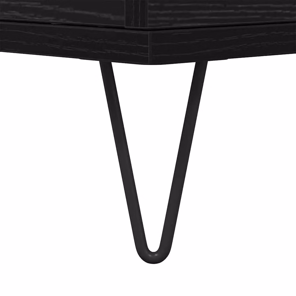 Berkfield Home Modern Sideboard with Storage Door in Black, W/D/H: 60 x 35 x 70 cm – 5