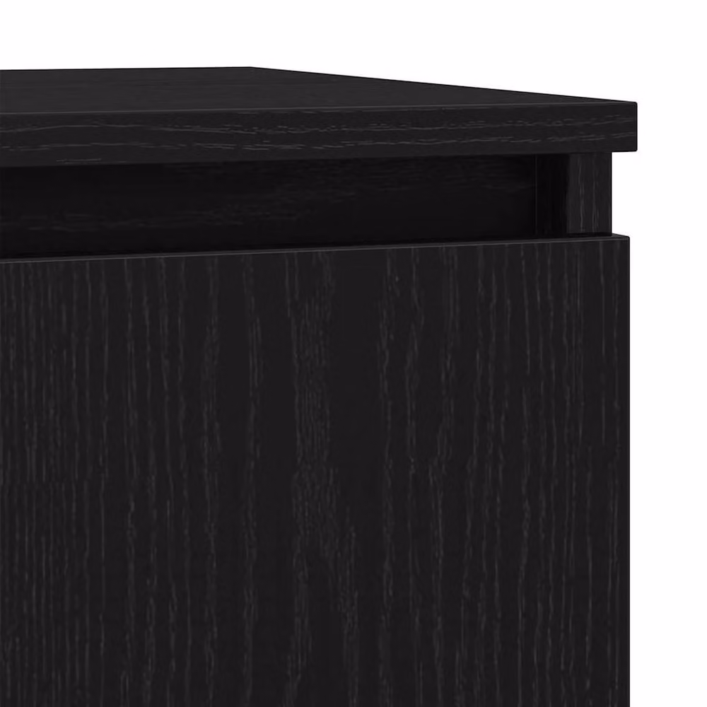 Berkfield Home Modern Black Oak Sideboard with Drawer, W/D/H: 71 x 35 x 84 cm – 7