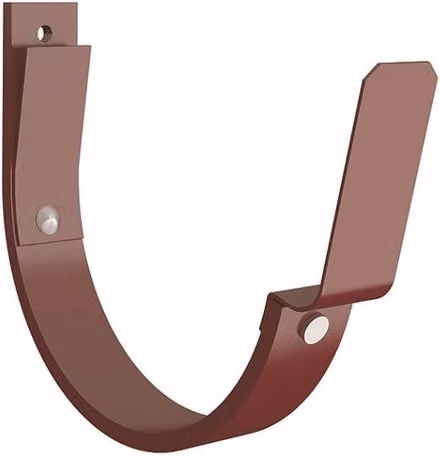 Lindab Steel Flex-Fit Fascia Bracket for 70mm Half Round Gutters, Red, 150mm