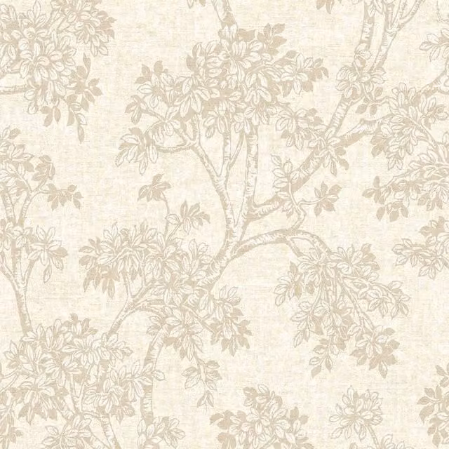 Holden Décor Hawthorn Trail Floral Textured Vinyl Wallpaper in White