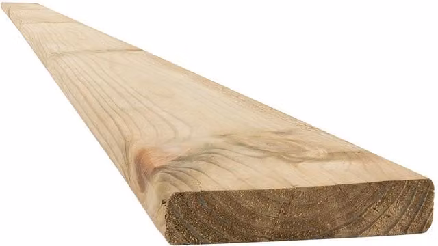 Snowdon Timber Treated Eased Edge Fence Boards, 10 Pack, Natural Wood, W: 90 mm, H: 18 mm, L: 2.4 m