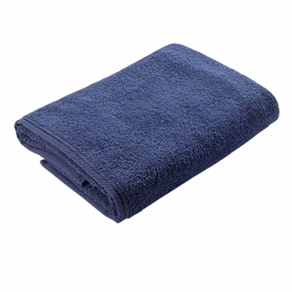 ARTG Navy Blue Cotton Terrycloth Beach Towel with Border – 2