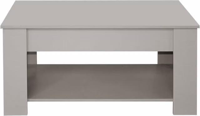 Comfy Living Modern Grey Oak Lift Top Coffee Table with Storage