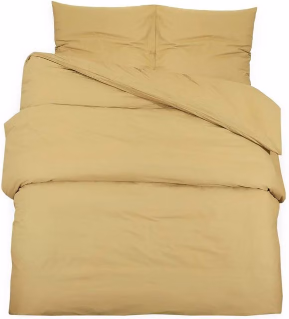 Berkfield Home Taupe Microfibre Duvet Cover and Pillowcase Set
