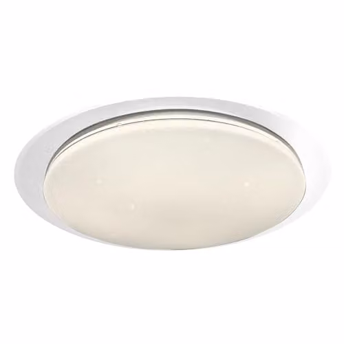Milagro Ontario 24W Dimmable LED Ceiling Light, White, Diameter: 40 cm