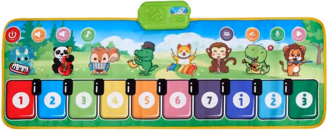 Komore Multicoloured Musical Piano Keyboard Mat