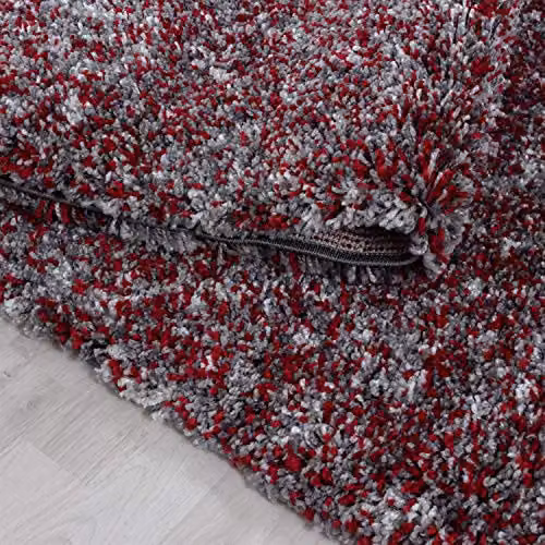 Bravich Red Blended Shaggy Rug, W/D/H: 120 x 170 x 1 cm – 4