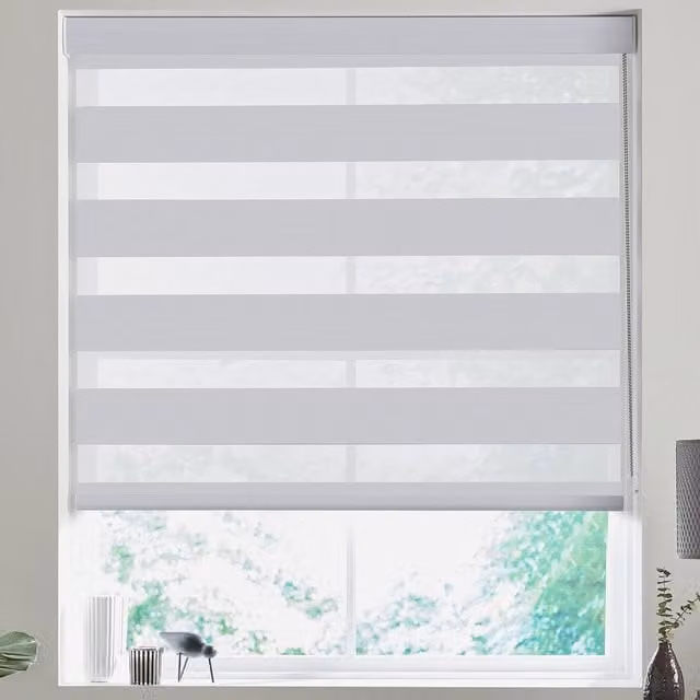Terrys Made to Measure Day and Night Textile Blind in White