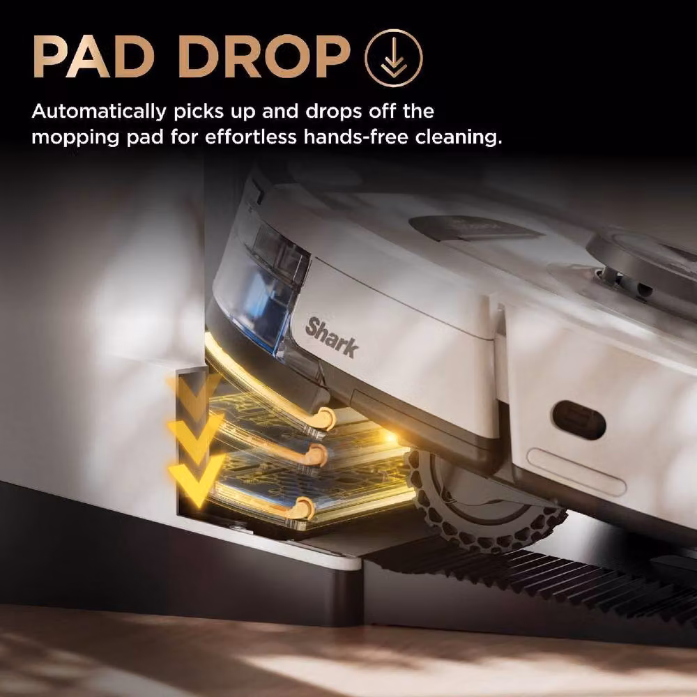 Shark PowerDetect NeverTouch Pro 2 in 1 Robot Vacuum and Mop RV2800ZEUK in White – 4