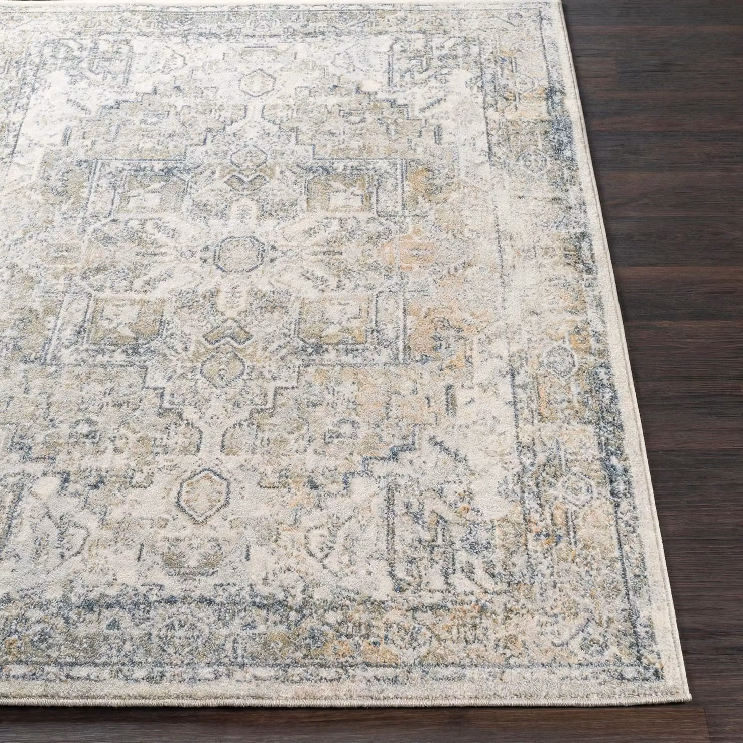 Livabliss Lilian Washable Vintage Boho Living and Dining Room Rug in Taupe Brown, W: 160 cm, D: 215 cm – 3