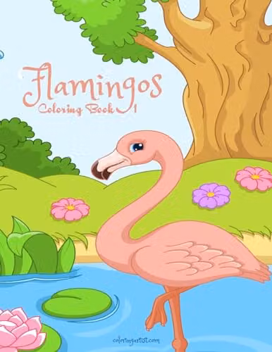Flamingos Colouring Book Volume 1 for Children by Createspace