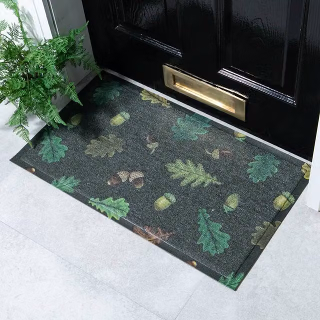 Artsy Mats Oak Grove Indoor Outdoor Doormat in Grey, W/D: 70 x 40 cm