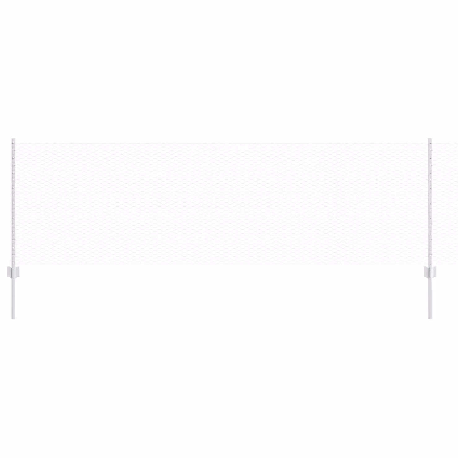Berkfield Home 5-Piece U-Channel Galvanised Steel Fence Posts in Silver, Height: 80 cm – 2